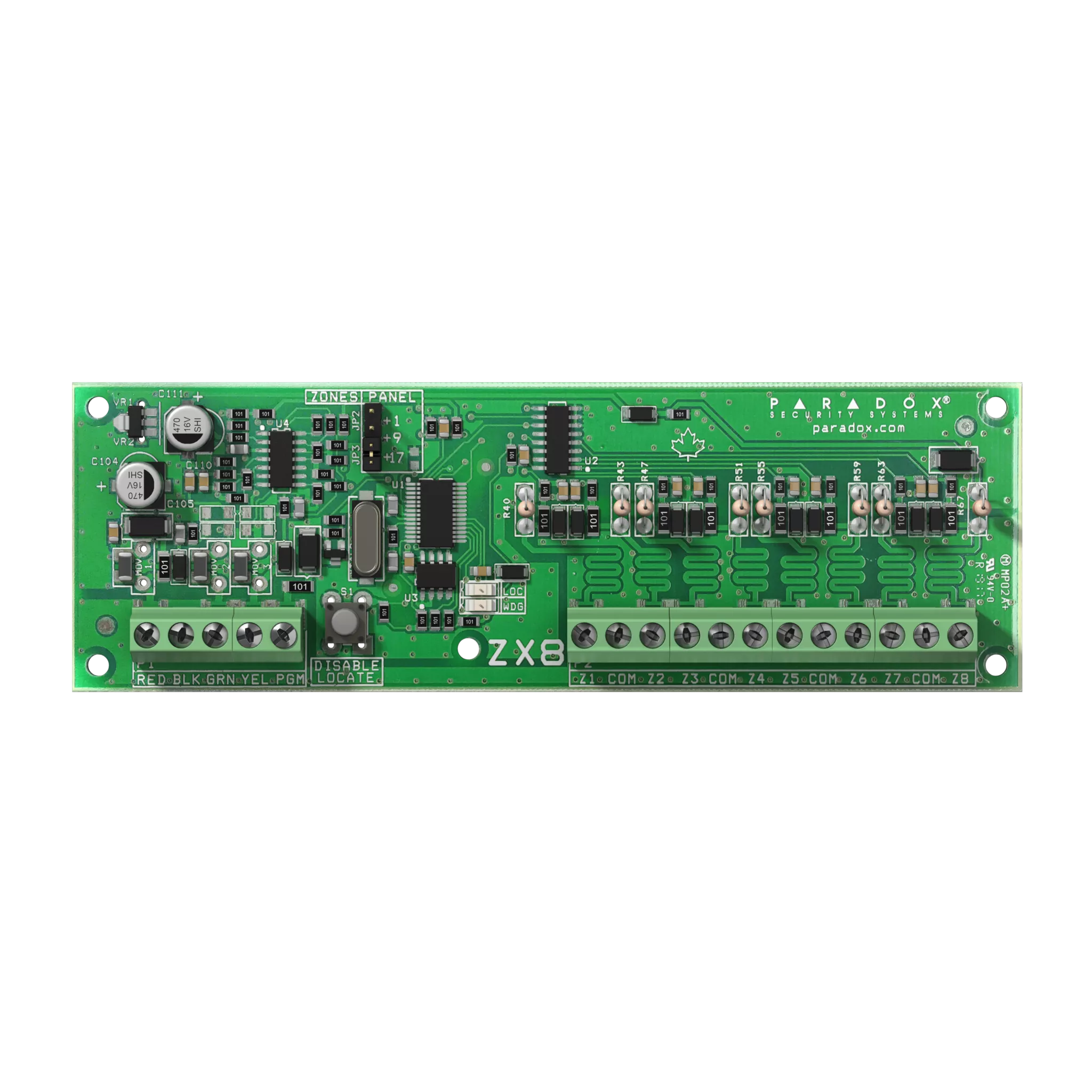 Paradox ZX8 EVO/SP/MG 8 tsooni + 1 PGM laiendusmoodul Paradox ZX8 EVO/SP/MG 8 tsooni + 1 PGM laiendusmoodul