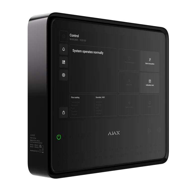 Ajax EN54 Fire Hub keskseade must Ajax EN54 Fire Hub keskseade must