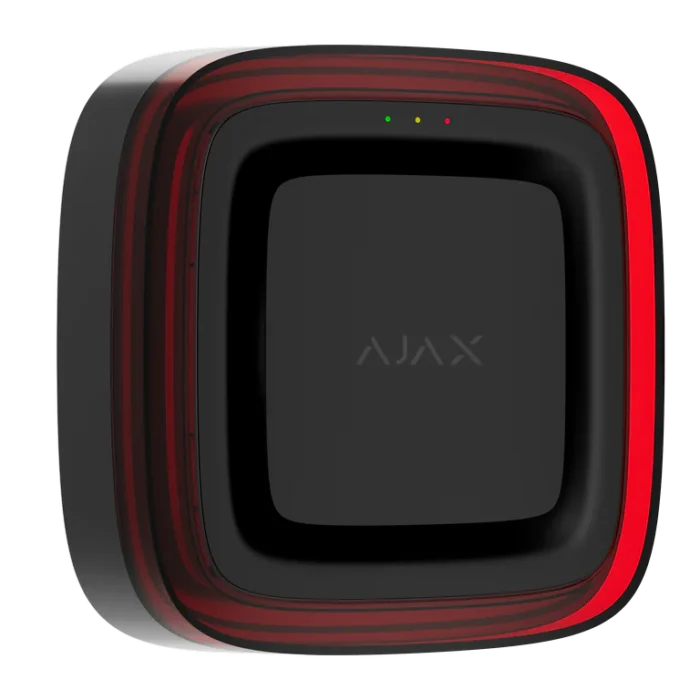 Ajax EN54 FireProtect (VAD) juhtmevaba visuaalse alarmi seade, must