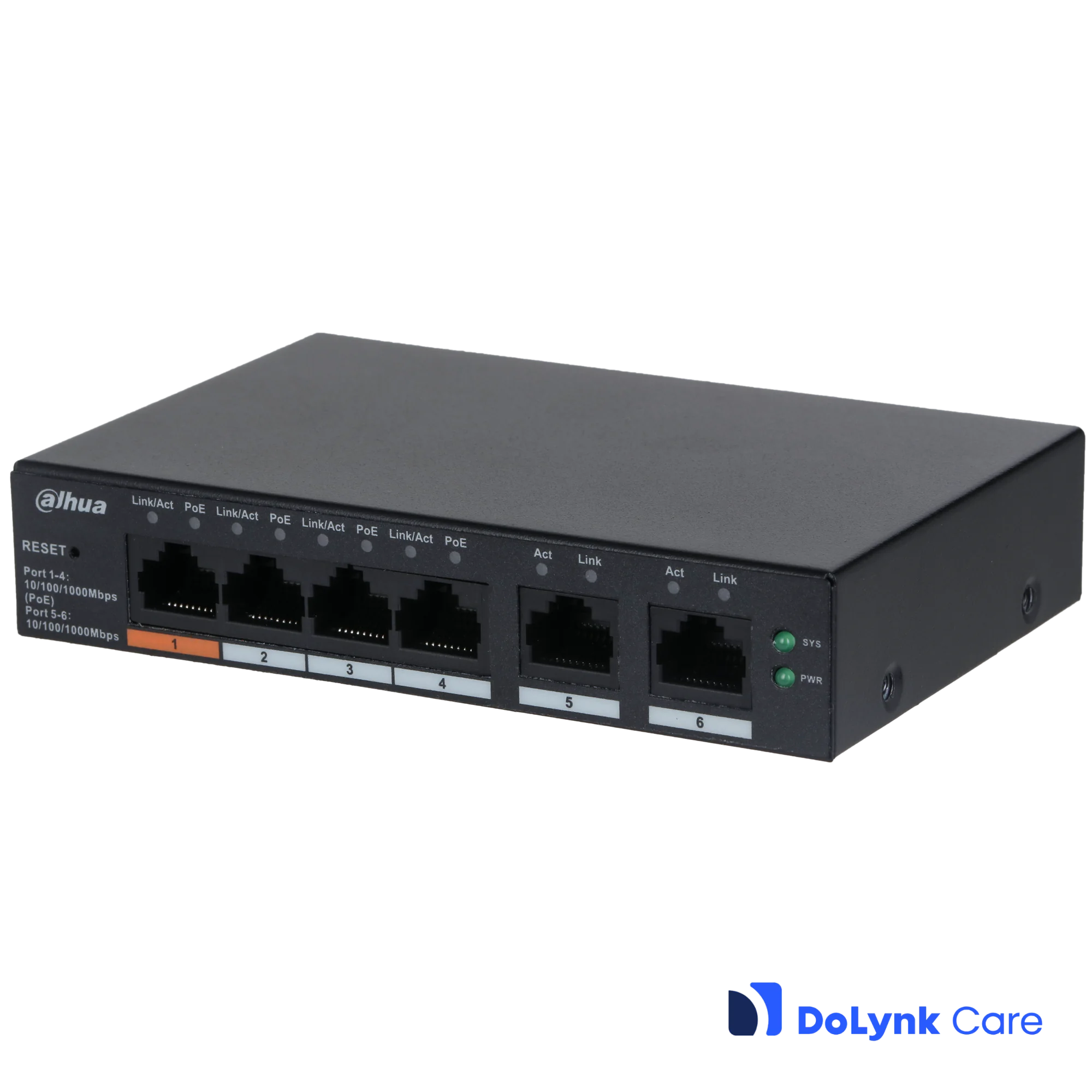 Dahua CS4006-4GT-60 DoLynk Care manageeritav 4*POE switch Dahua CS4006-4GT-60 DoLynk Care manageeritav 4*POE switch