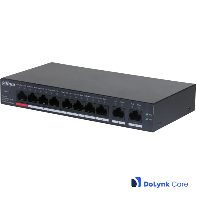 Dahua CS4010-8ET-110 DoLynk Care manageeritav 8*POE switch