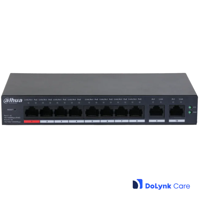 Dahua CS4010-8ET-110 DoLynk Care manageeritav 8*POE switch - Image 2