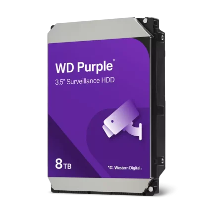 Western Digital Purple 8TB kõvaketas videovalvesüsteemidele