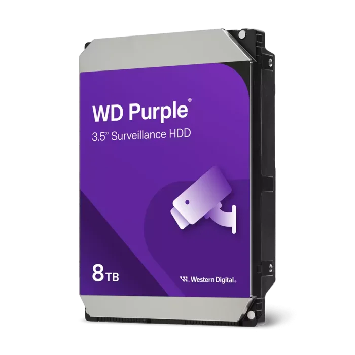 Western Digital Purple 8TB kõvaketas videovalvesüsteemidele Western Digital Purple 8TB kõvaketas videovalvesüsteemidele