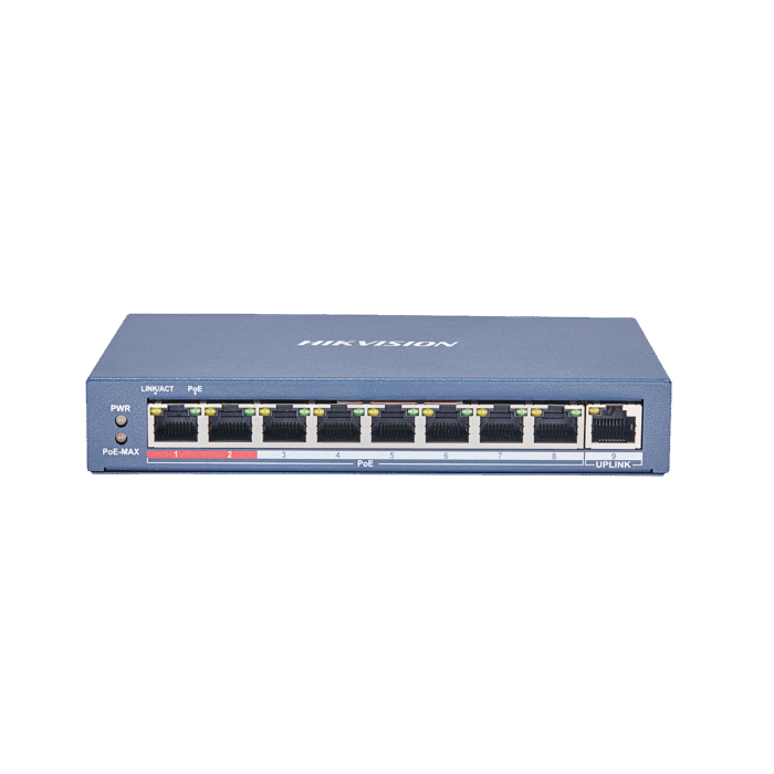 Hikvision DS-3E0109P-E(C) Switch Poe 8 porti, 100Mbps,1 x RJ45 115W Hikvision DS-3E0109P-E(C) Switch Poe 8 porti, 100Mbps,1 x RJ45 115W