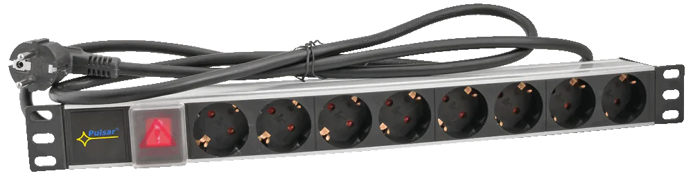 RALZ/F Toitejaotusmoodul, 8 pesa (tüüp F / Schuko) 230V, Pulsar RALZ/F Toitejaotusmoodul, 8 pesa (tüüp F / Schuko) 230V, Pulsar