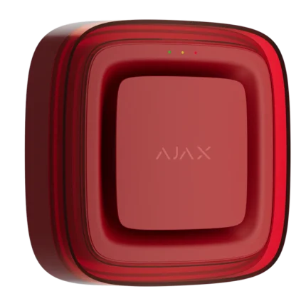 Ajax EN54 FireProtect (Sounder/VAD) juhtmevaba sireen vilkuriga, punane