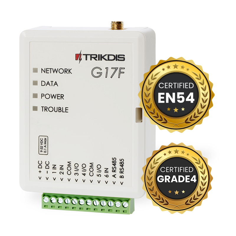 Trikdis G17F 4G kommunikaator antenniga Trikdis G17F 4G kommunikaator antenniga