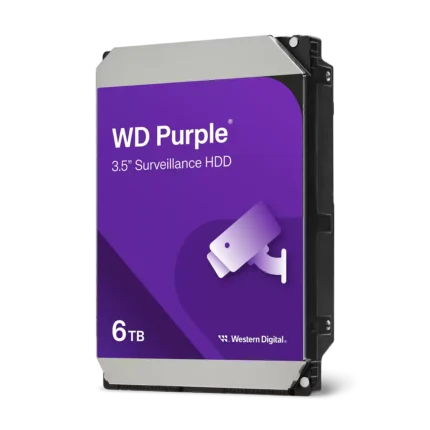 Western Digital Purple 6TB kõvaketas videovalvesüsteemidele
